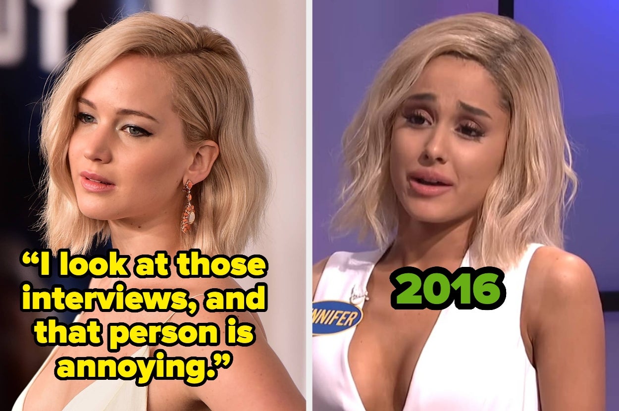 Jennifer Lawrence Brought Up Ariana Grande’s “SNL” Impression Of Her In A New Interview About Her “Annoying” Younger Self, And It’s Sparked A Whole Conversation