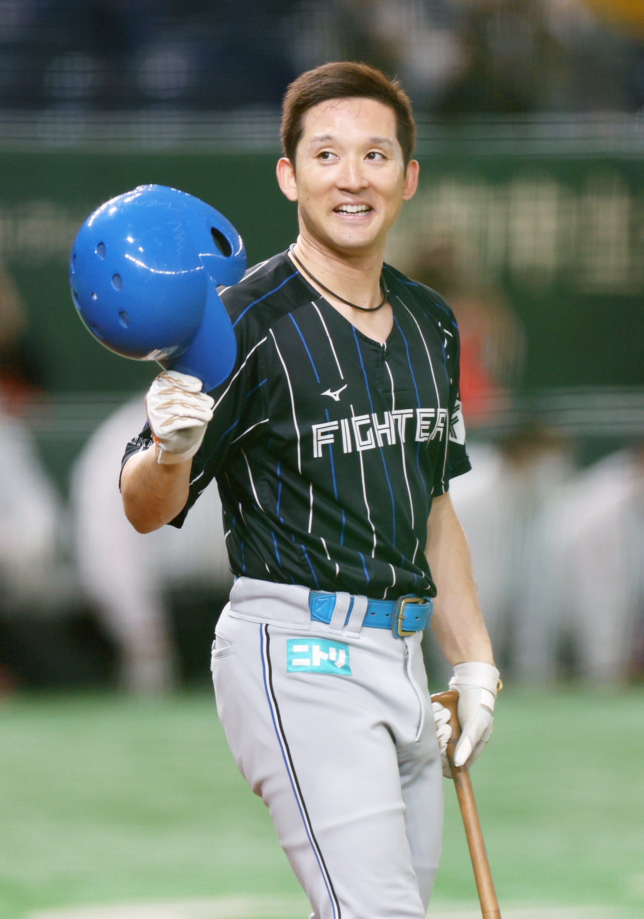 日本ハムファイターズ　杉谷拳士　バット　サイン入り　実使用 値下げする 【公式 サイン入り バット 杉谷拳士 日本ハムファイターズ バット