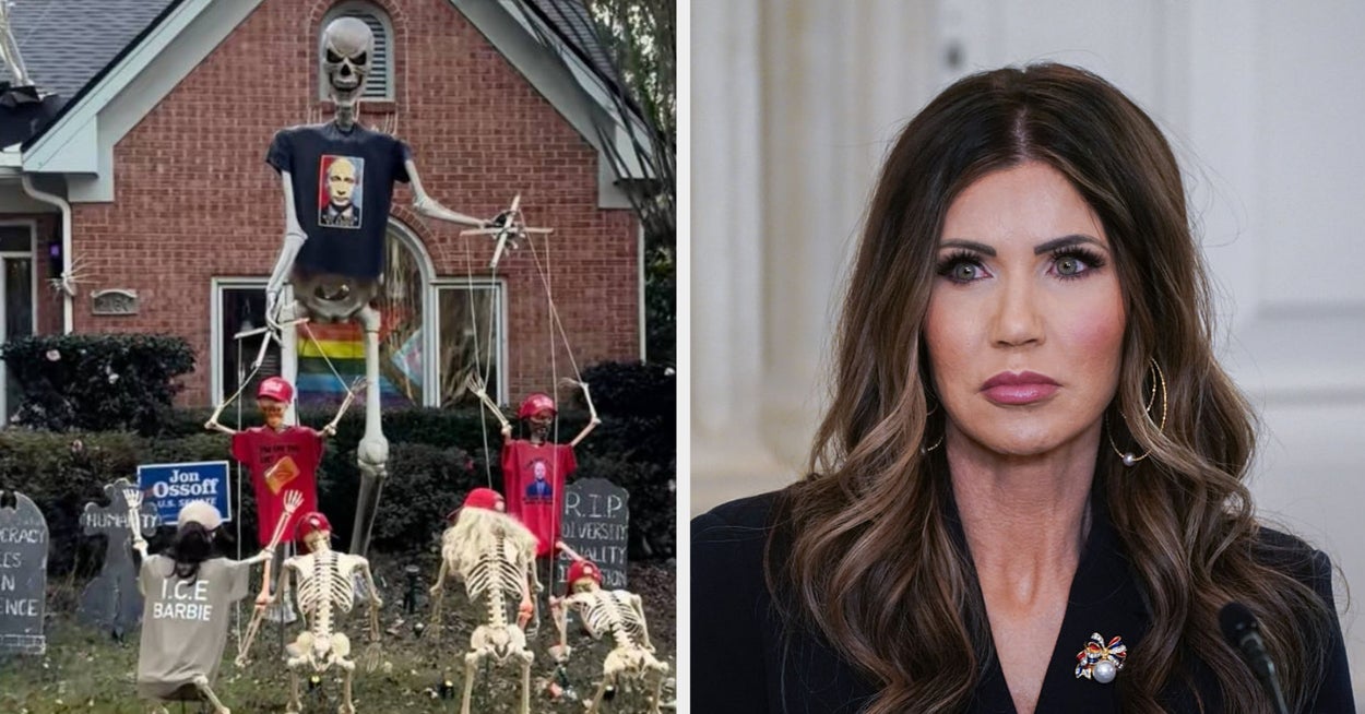 Image for This Wildly Detailed MAGA Halloween Display Is Going Viral For Obvious Reasons