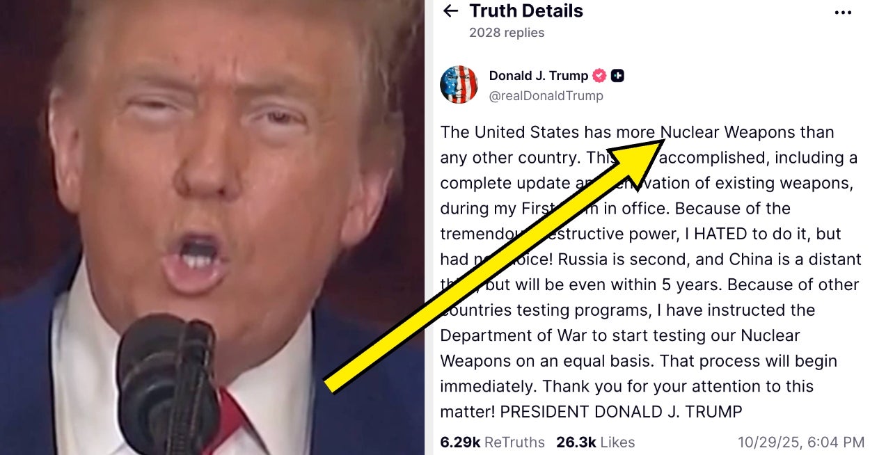 People Have A LOT To Say About Donald Trump Ordering The Pentagon To Resume Nuclear Testing