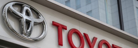 トヨタのロゴ（AFP＝時事）