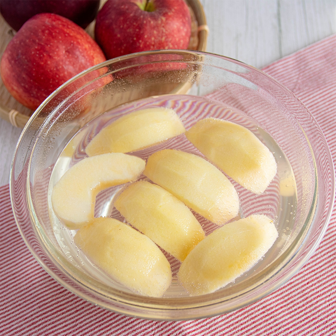 りんごの変色防止！塩も砂糖もレモン汁も使わず味そのままにできる裏