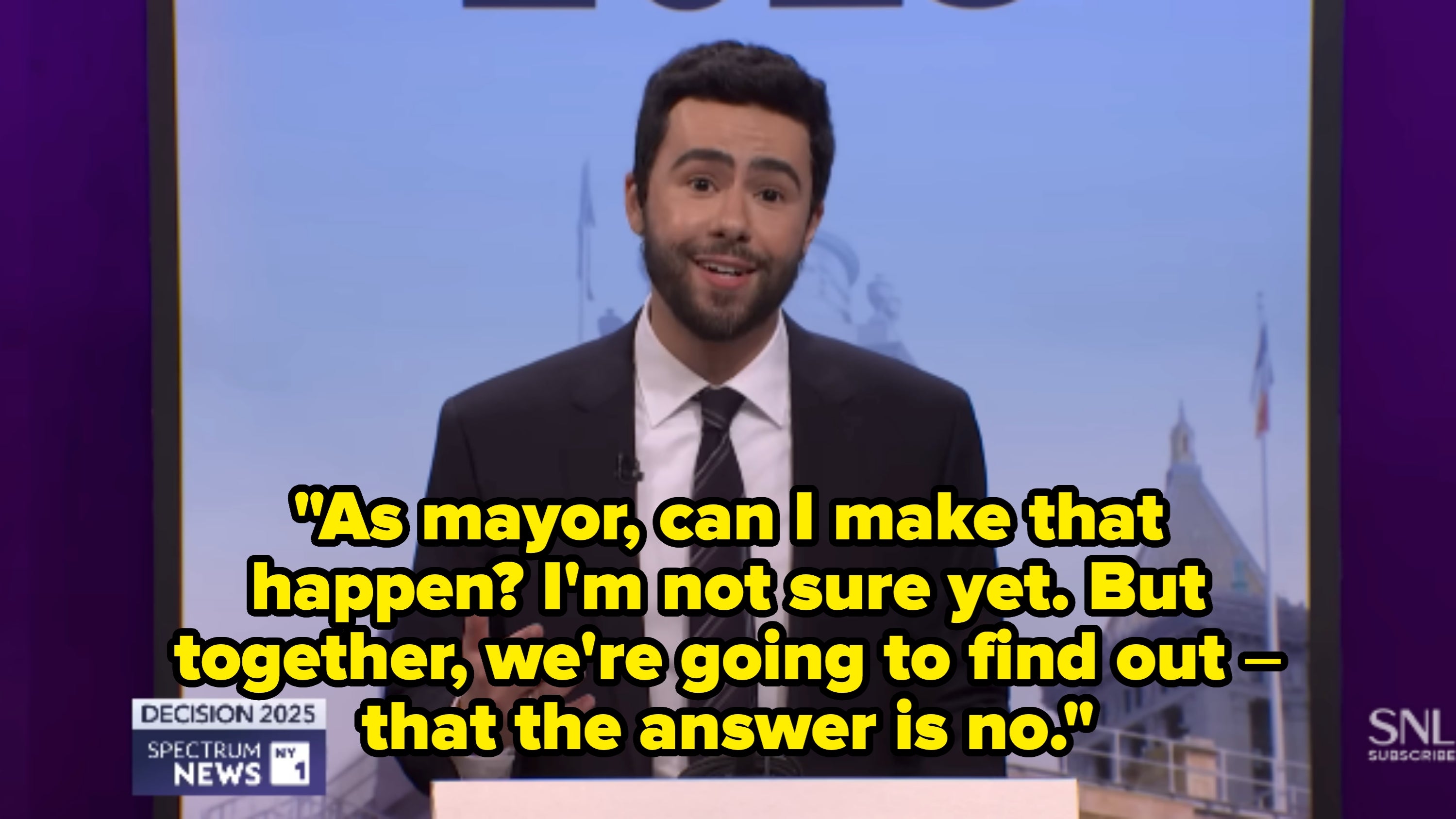 SNL's Cold Open Teases 2025 NYC Mayoral Debate