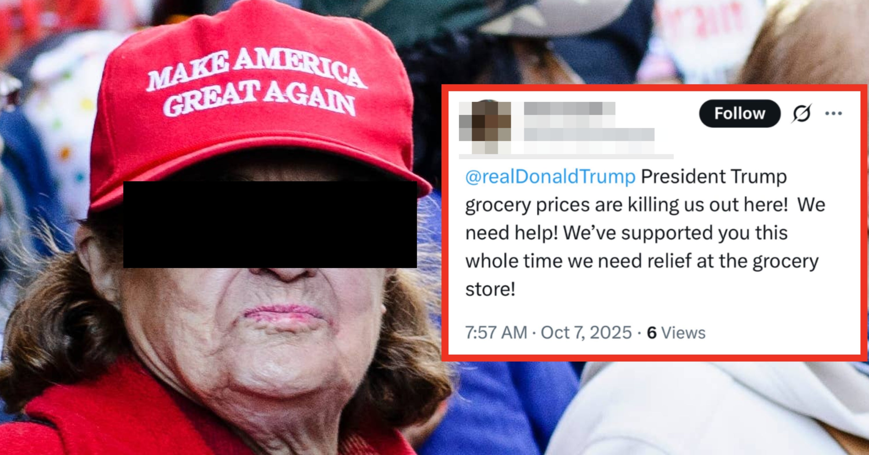 People Have Little Sympathy For These 5 MAGA Supporters Complaining About Their Grocery Bills