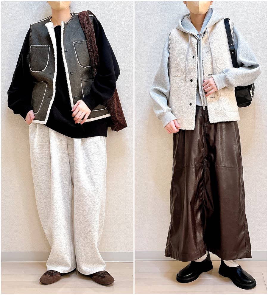 niko and  アソートファーベスト ベージュ カーキ M 2025年版