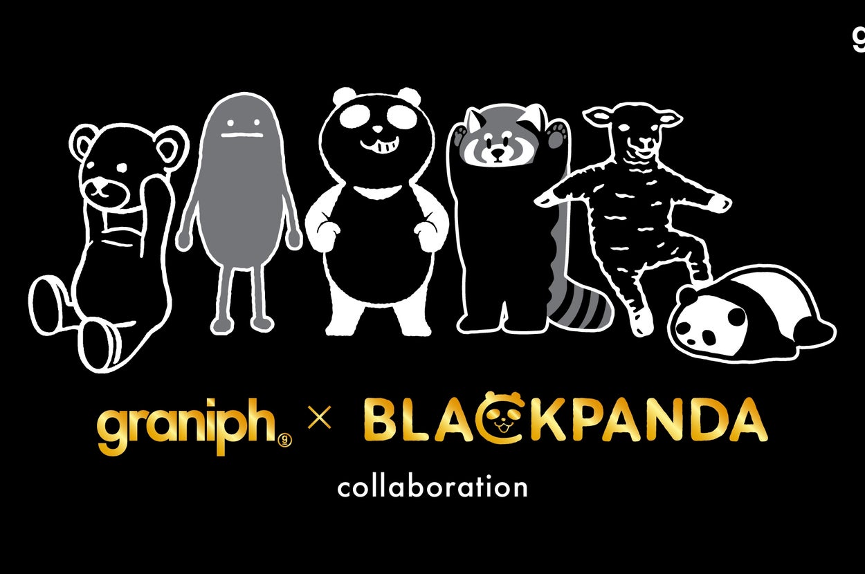 graniph×ブラックパンダコラボ メインビジュアル（株式会社オンワードコーポレートデザイン プレスリリースより）