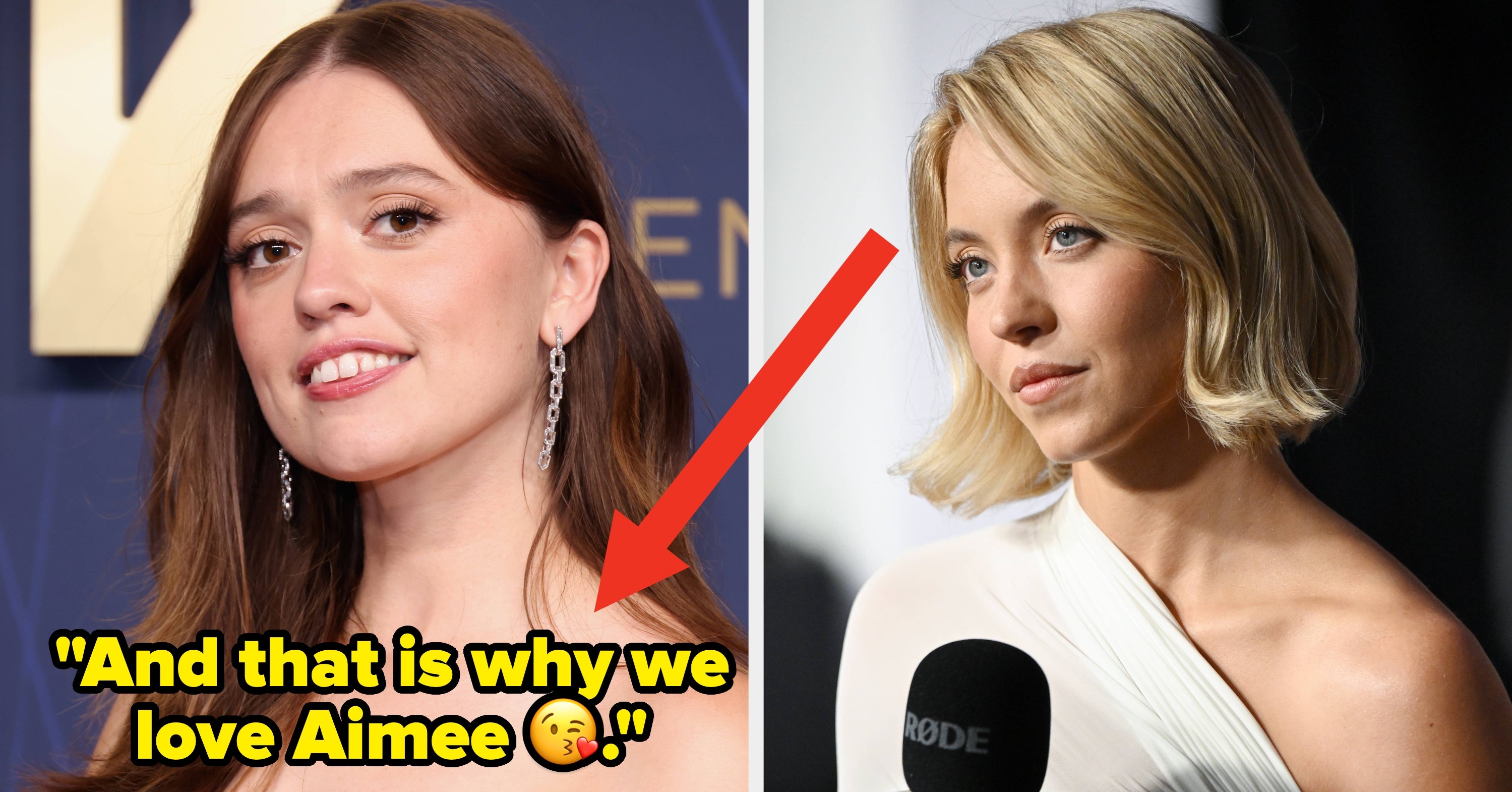 Aimee Lou Wood Goes Viral For Her Reaction To Sydney Sweeney's Response To The AE Ad Backlash – BuzzFeed