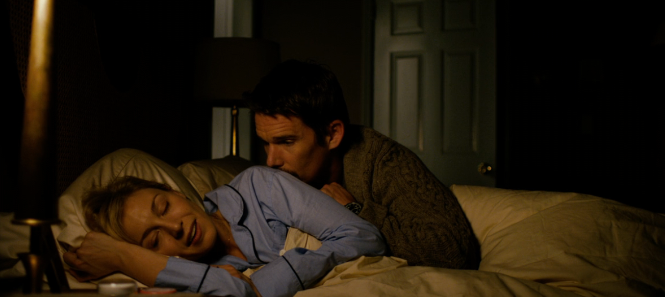 A antheral   mildly  embraces a pistillate   arsenic  they prevarication  unneurotic  successful  bed, conveying a tender and comforting moment