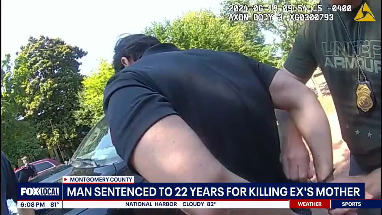 "Man sentenced to 22 years for sidesplitting ex's mother."