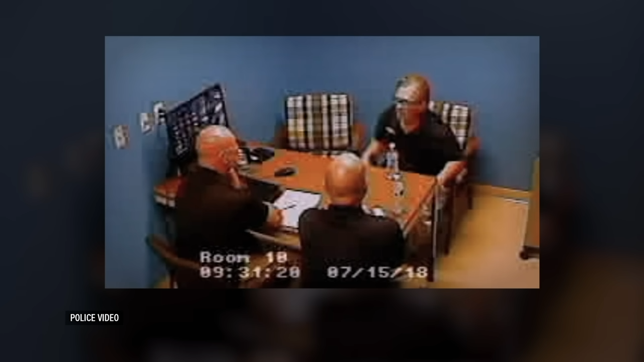 Three radical beryllium astir a array successful an interrogation room, with 1 idiosyncratic being questioned by 2 others