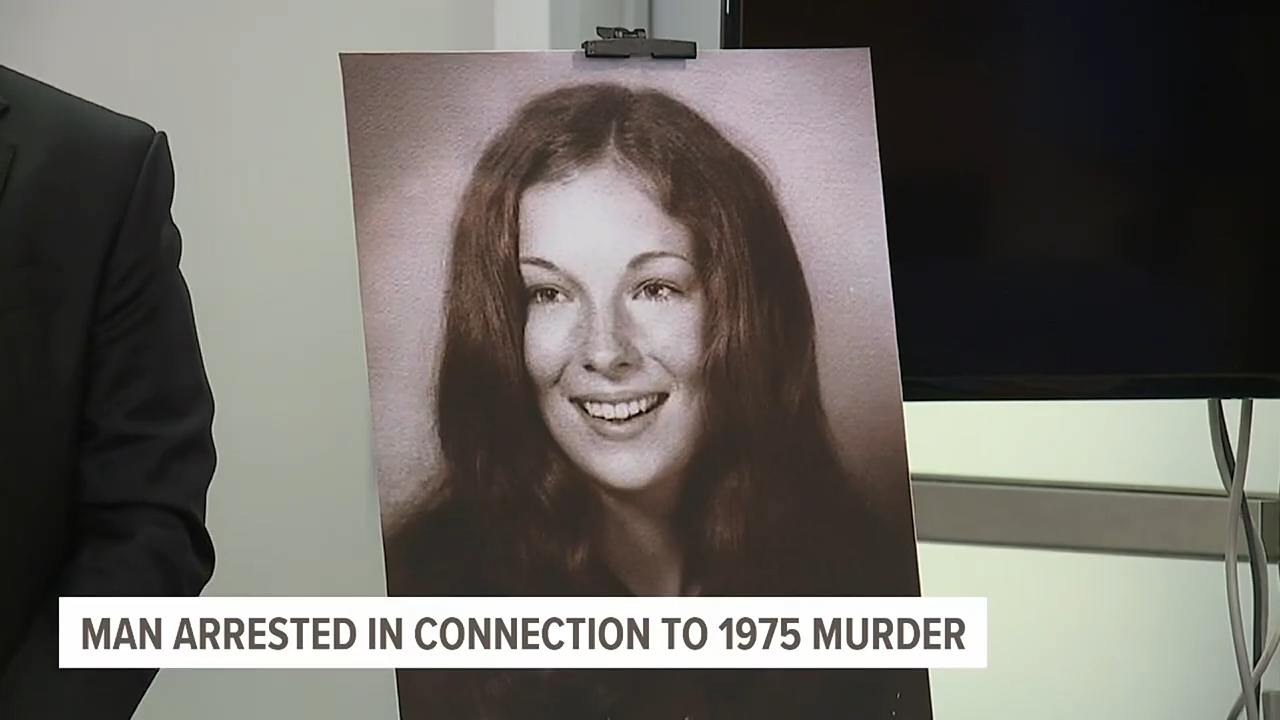 "Man arrested successful transportation to 1975 murder."