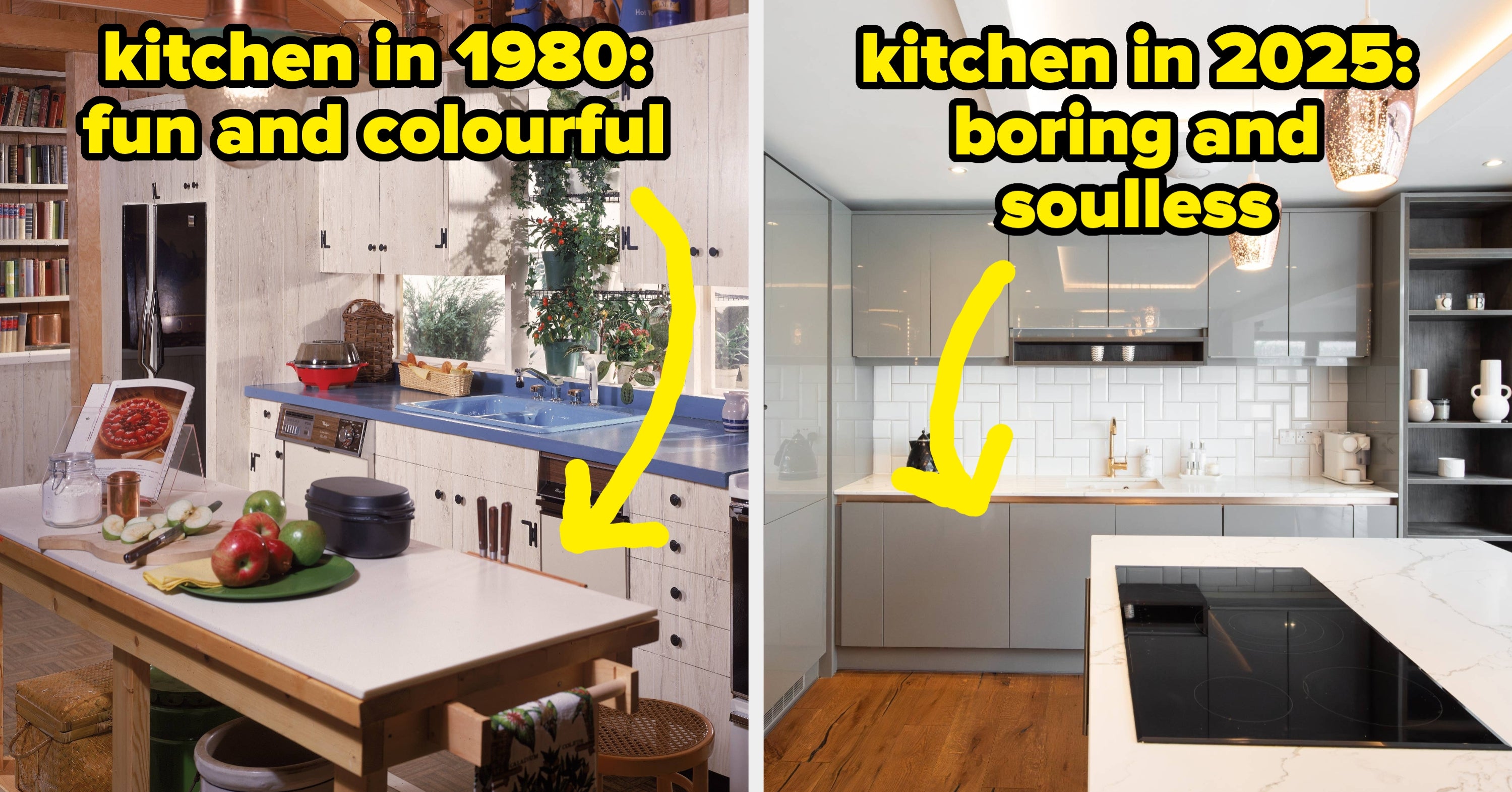 I'm Extremely Disturbed By These 32 "Then Vs. Now" Photos That Show How Painstakingly Awful Modern Interior Design Trends Are