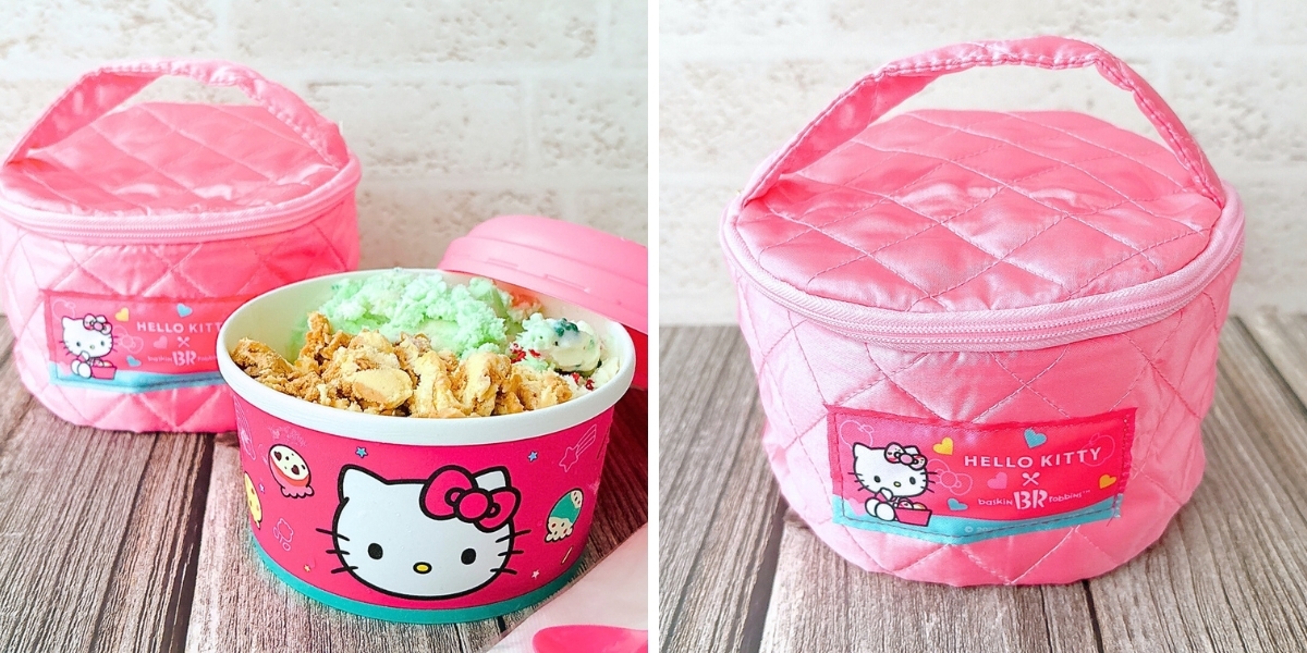 レア❗️キティ アイスクリームポーチ パフェ ラミネート生地 ピンク スイーツ レア❗️キティ アイスクリームポーチ パフェ ラミネート生地 ピンク