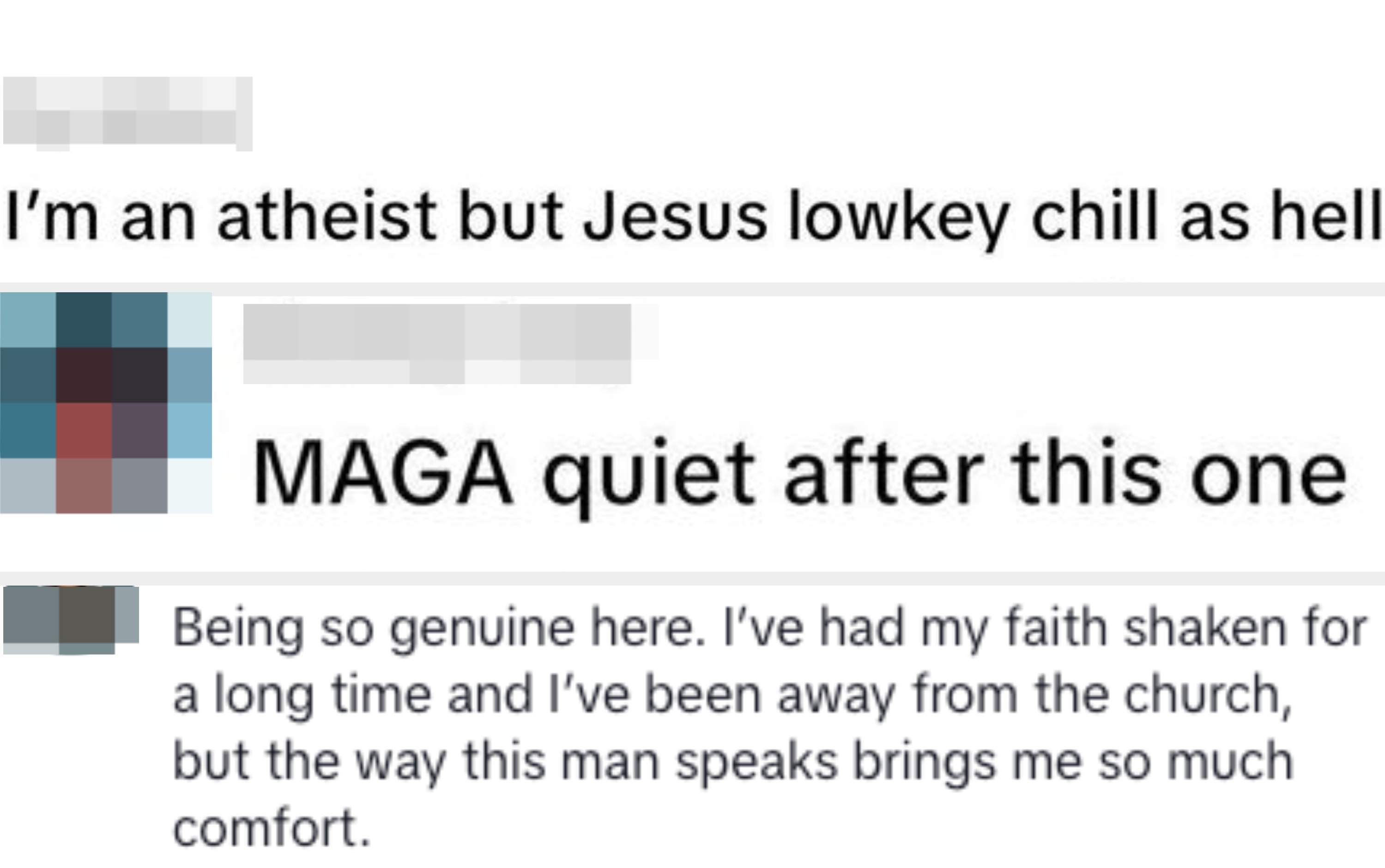 Profilbilde av en person, brukernavn "liljohn," med kommentaren "Blastemi!"