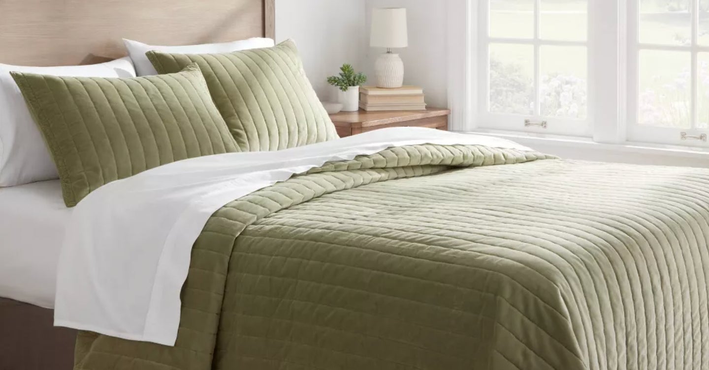 This Reviewer-Adored Velvet Quilt Is Selling Out Fast At Target