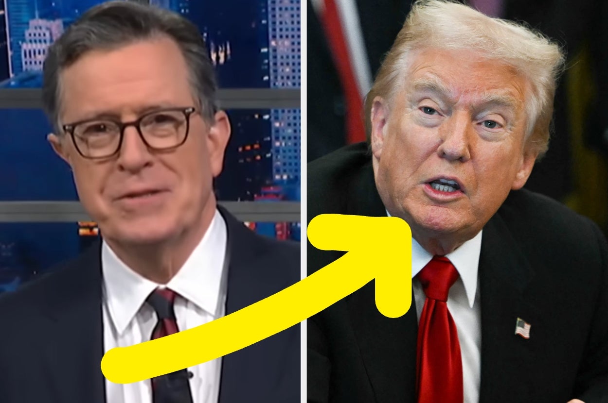 "Uh-Oh": Colbert Spotted A New Change Trump Made To The White House, And He's Not Here For It