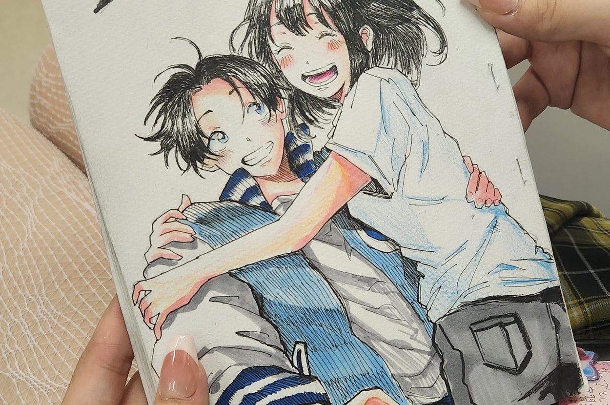 自作漫画「2年間の思い出」の表紙 / 「ひよこ君」さんのXアカウント（@hiyokokun_1018）より