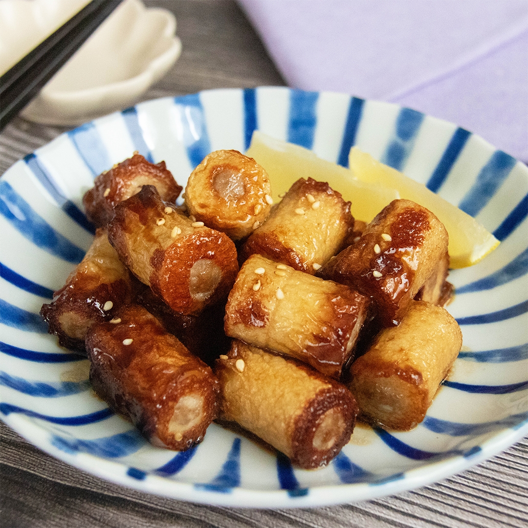 ちくわってこんなおいしかった？】ちくわの肉詰め照り焼きレシピ