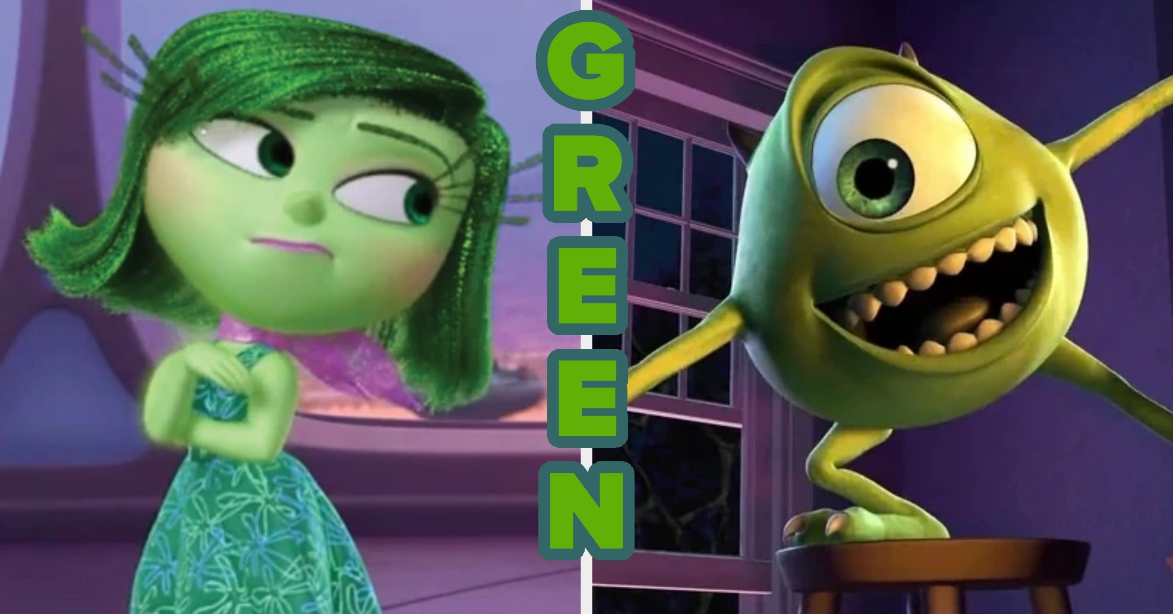 Pick A Disney Character From Each Color Of The Rainbow