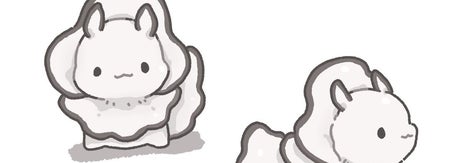 「カキウミウシ」のイラスト / 茶々さんのXアカウント（@tyairononeko）より