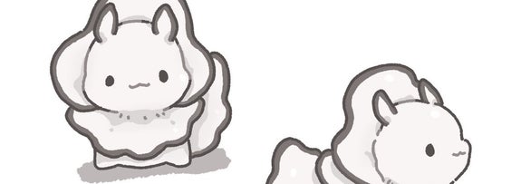 「カキウミウシ」のイラスト / 茶々さんのXアカウント（@tyairononeko）より