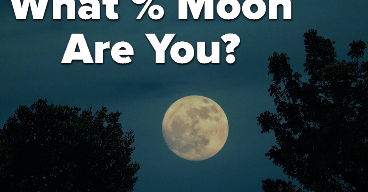 This Cosmic Personality Quiz Will Reveal Your Exact Sun And Moon Percentage