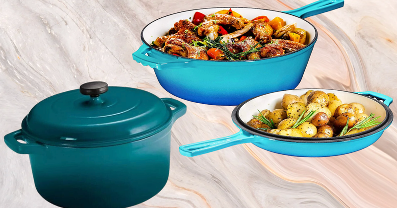 This Enameled Cast Iron Cookware Only Looks Like It Came From A Fancy Kitchen Store