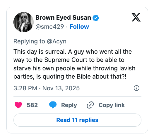 Social media station captious of a antheral for quoting the Bible portion allegedly engaging successful arguable behavior