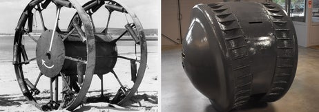 パンジャンドラム（左）とクーゲルパンツァー