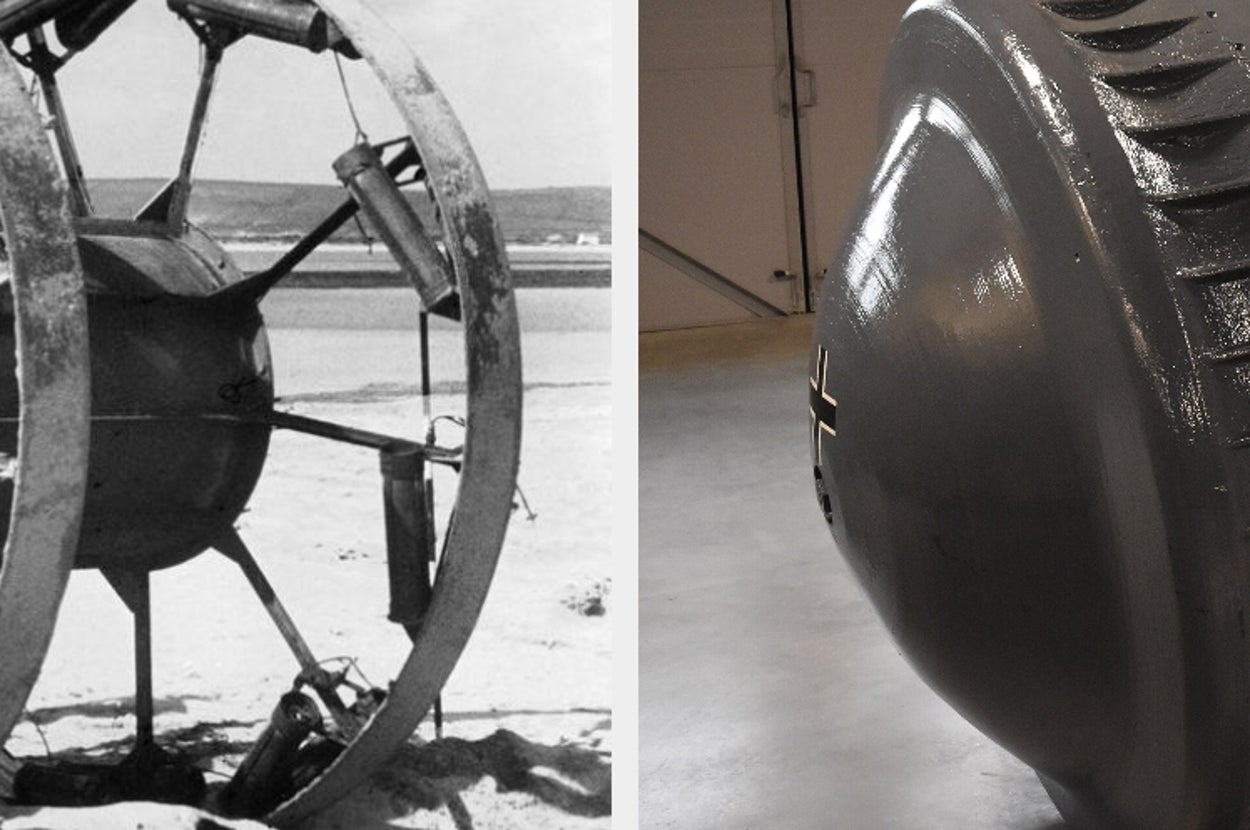 パンジャンドラム（左）とクーゲルパンツァー