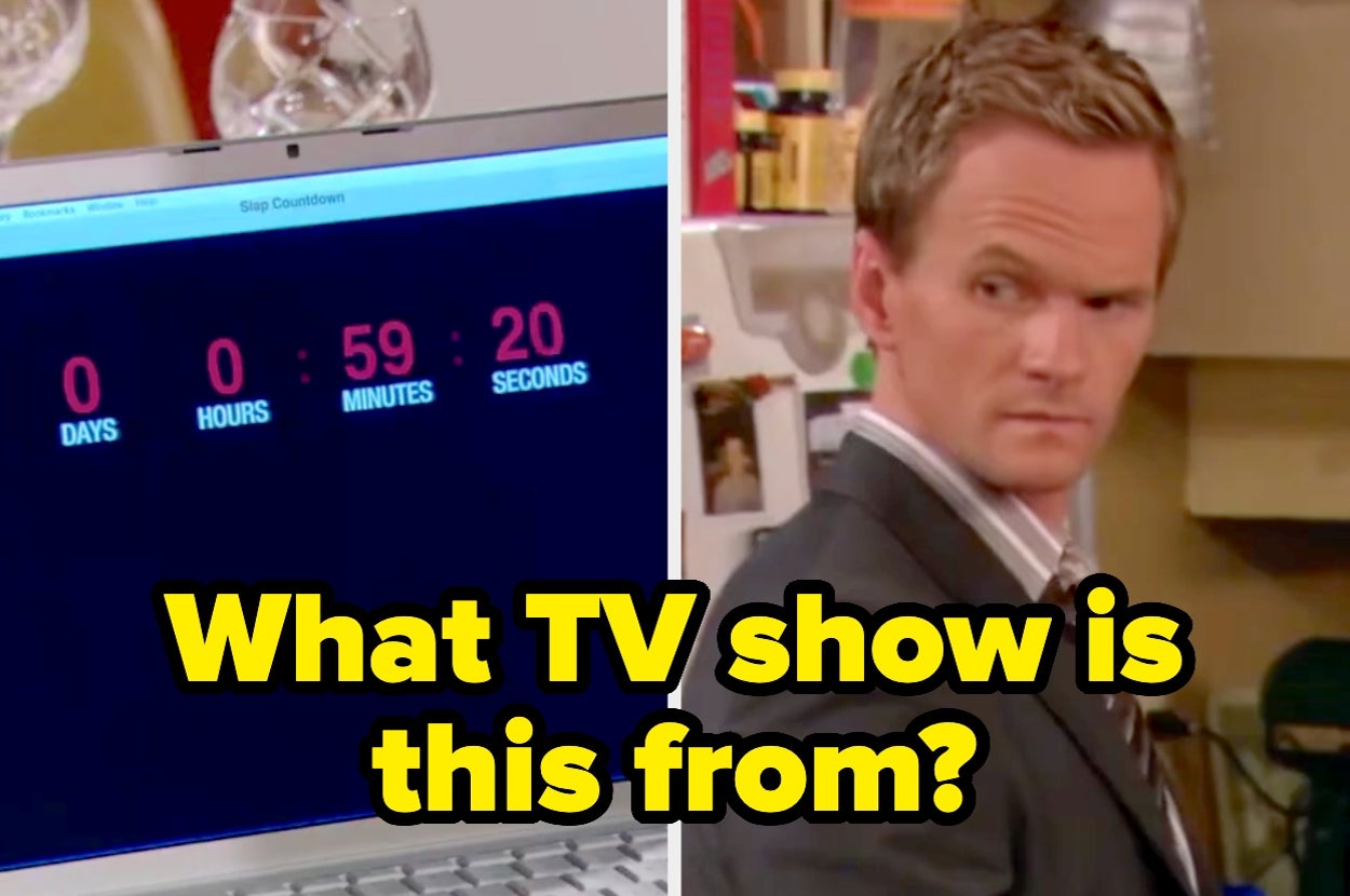 Split image: Left shows a laptop screen with countdown timer at 0 days, 0 hours, 59 minutes, 20 seconds. Right shows a man in a suit looking back