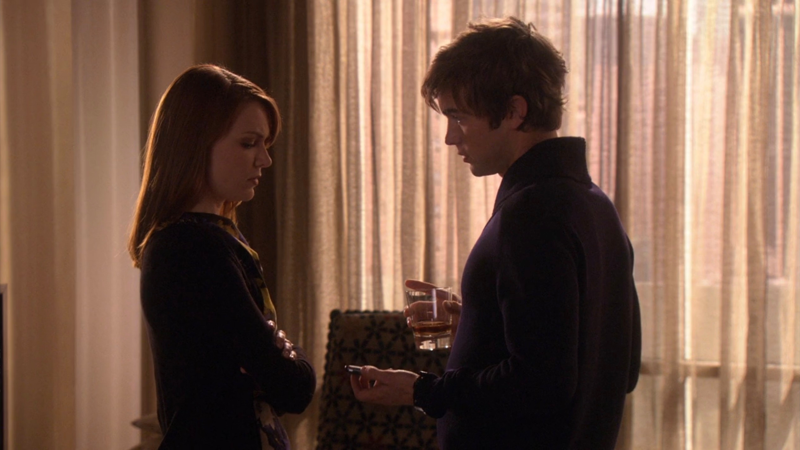 Nate holds telephone  grounds  of Tripp and Serena&#x27;s matter  retired  to Maureen