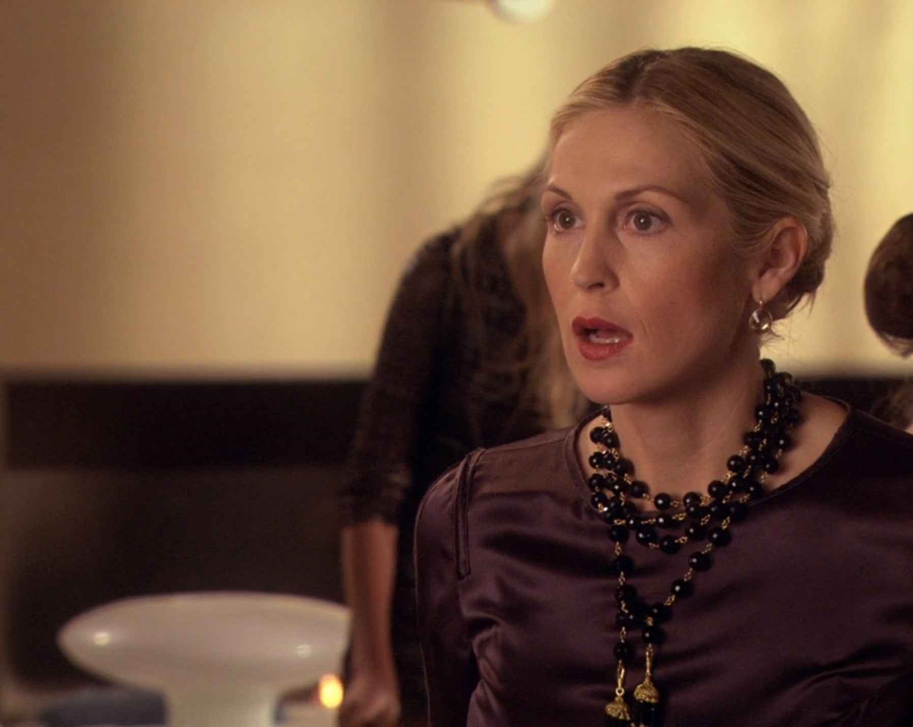 Lily looking shocked arsenic  her ma  walks in