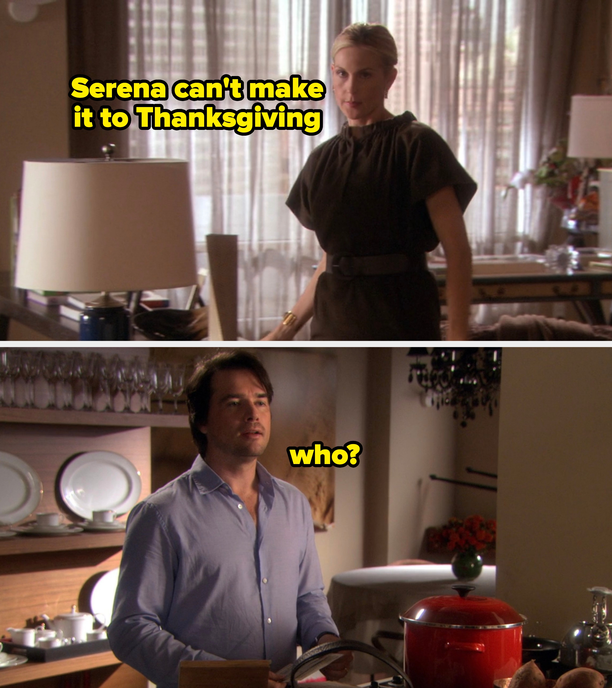  &quot;Serena can&#x27;t marque   it to Thanksgiving,&quot; Rufus: &quot;who?&quot;