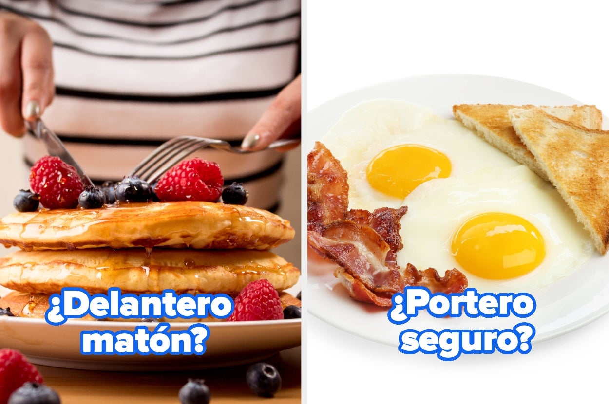 Arma tu desayuno y te diremos en qué posición jugarías futbol