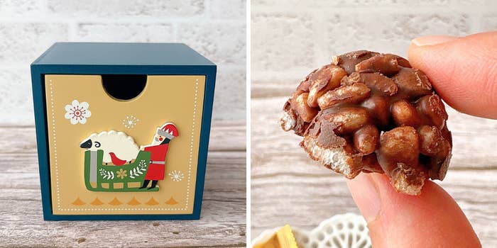 やっぱすぐ完売したか…。カルディの「クリスマス限定おかし」小物入れ
