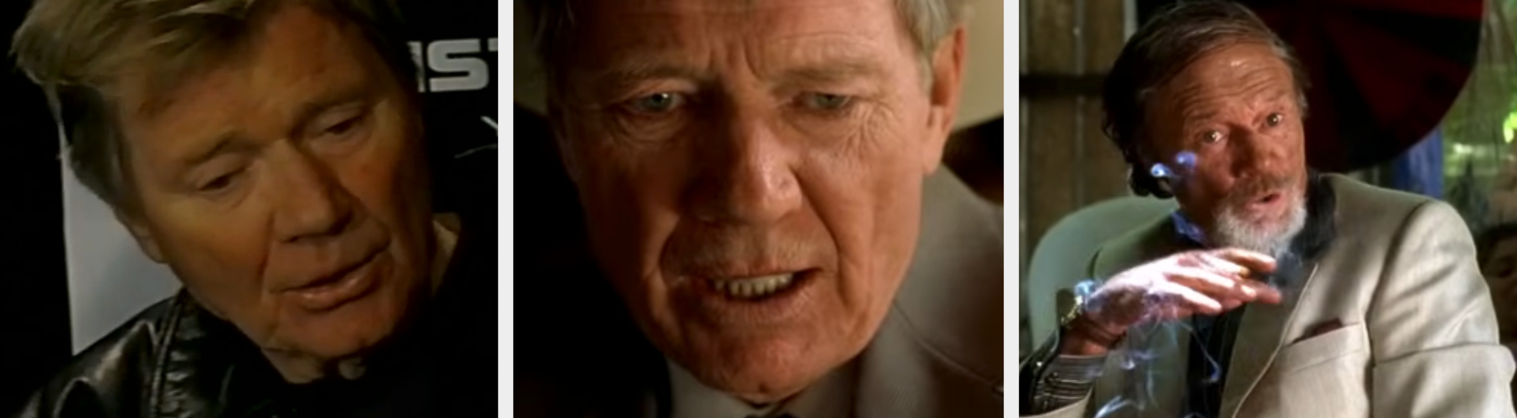 Person speaking at an event, wearing a leather jacket