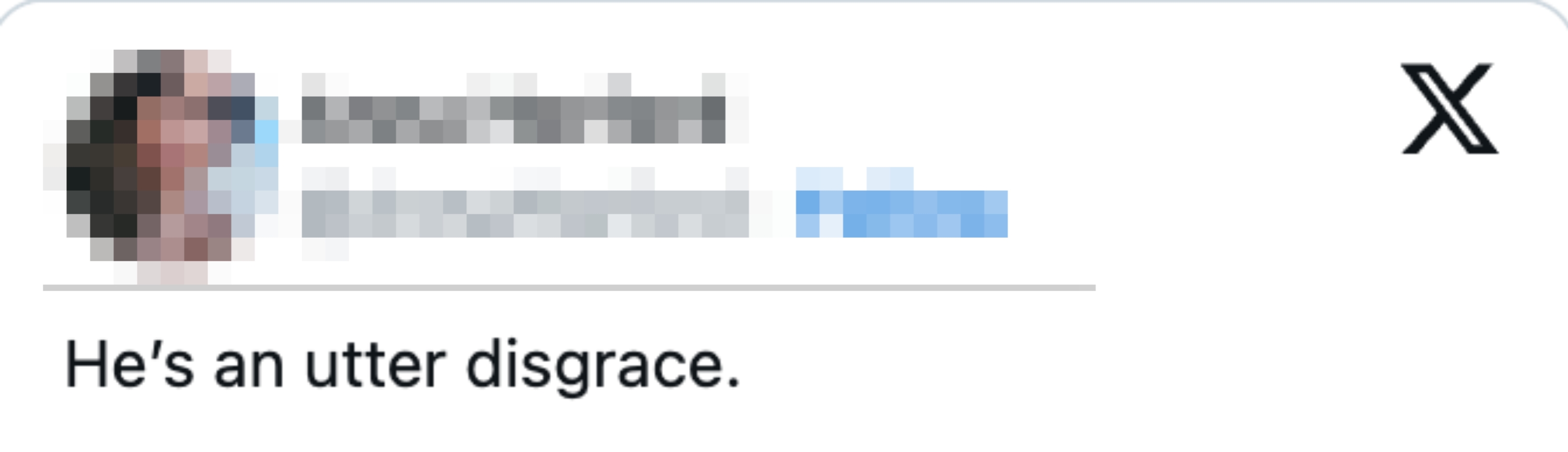 Tweet by Anna Horford saying, &quot;He&#x27;s an utter disgrace.&quot;