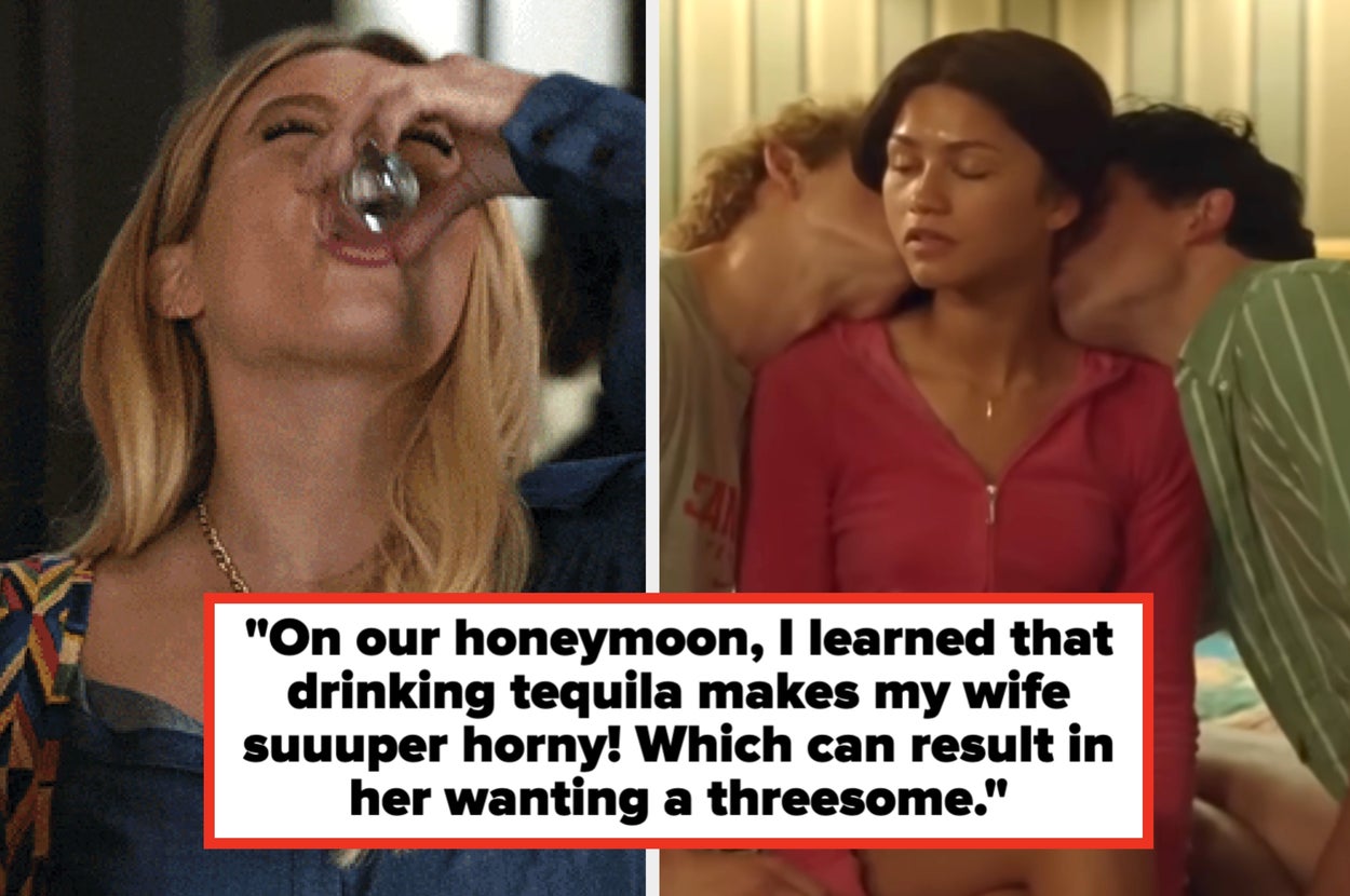 Split image: Left, man with a surprised expression labeled "1/10: dummy status." Right, woman smiling labeled "10/10: history expert."