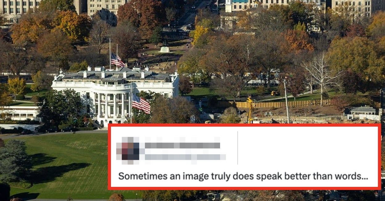 These New Photos Of The White House Construction Show Just How Wildly Big The Whole Thing Is