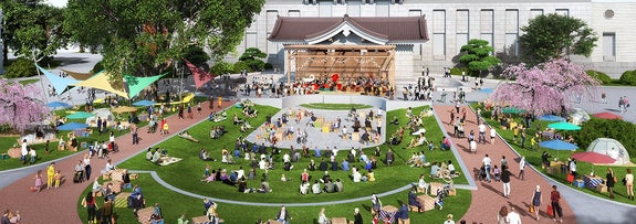 リニューアル後の前庭のイメージ（プレスリリースより）