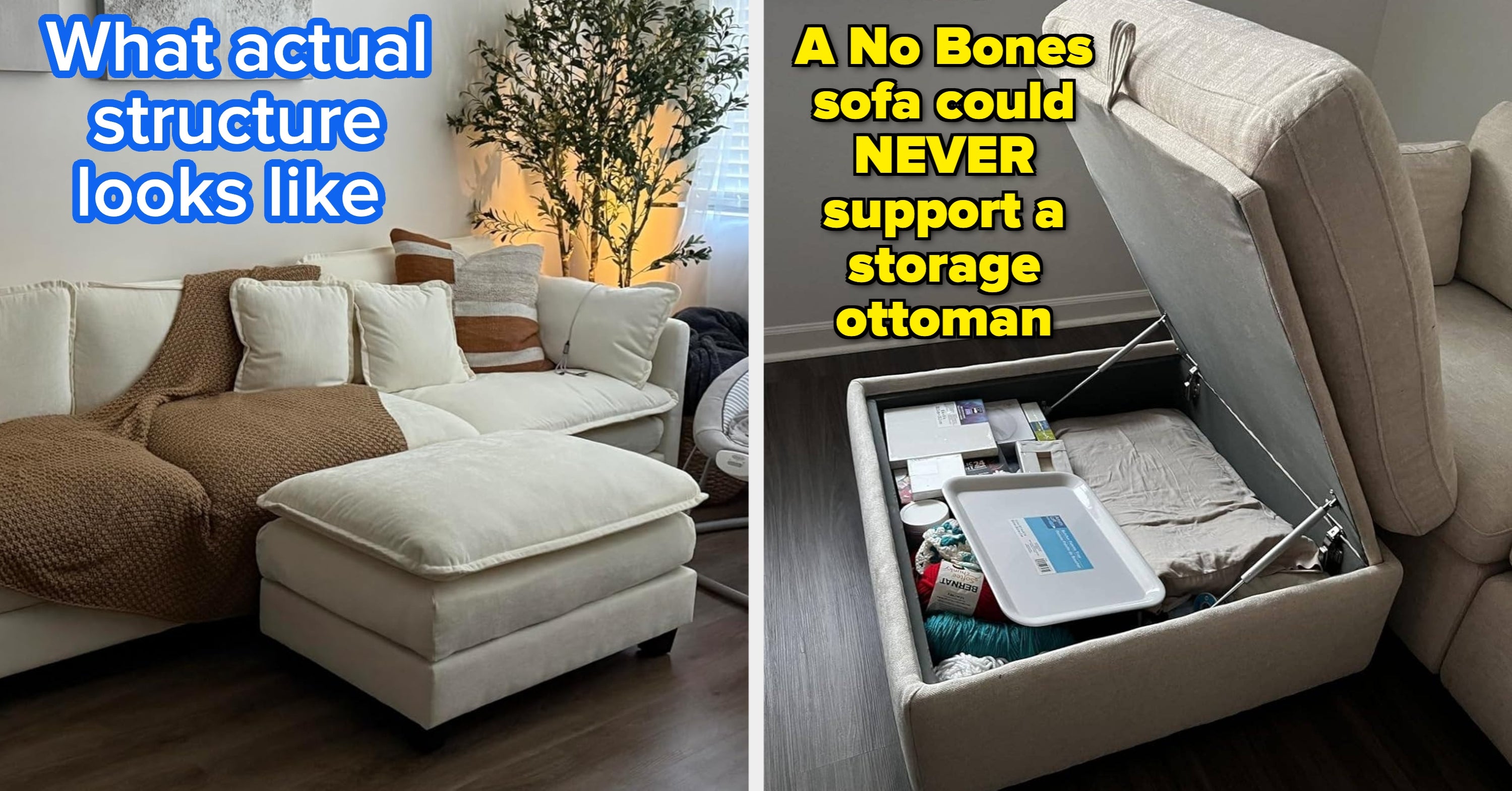It Seems Like Everyone On TikTok Is Lounging On A "No Bones" Sectional, But Is It Genuinely As Good As They Say?