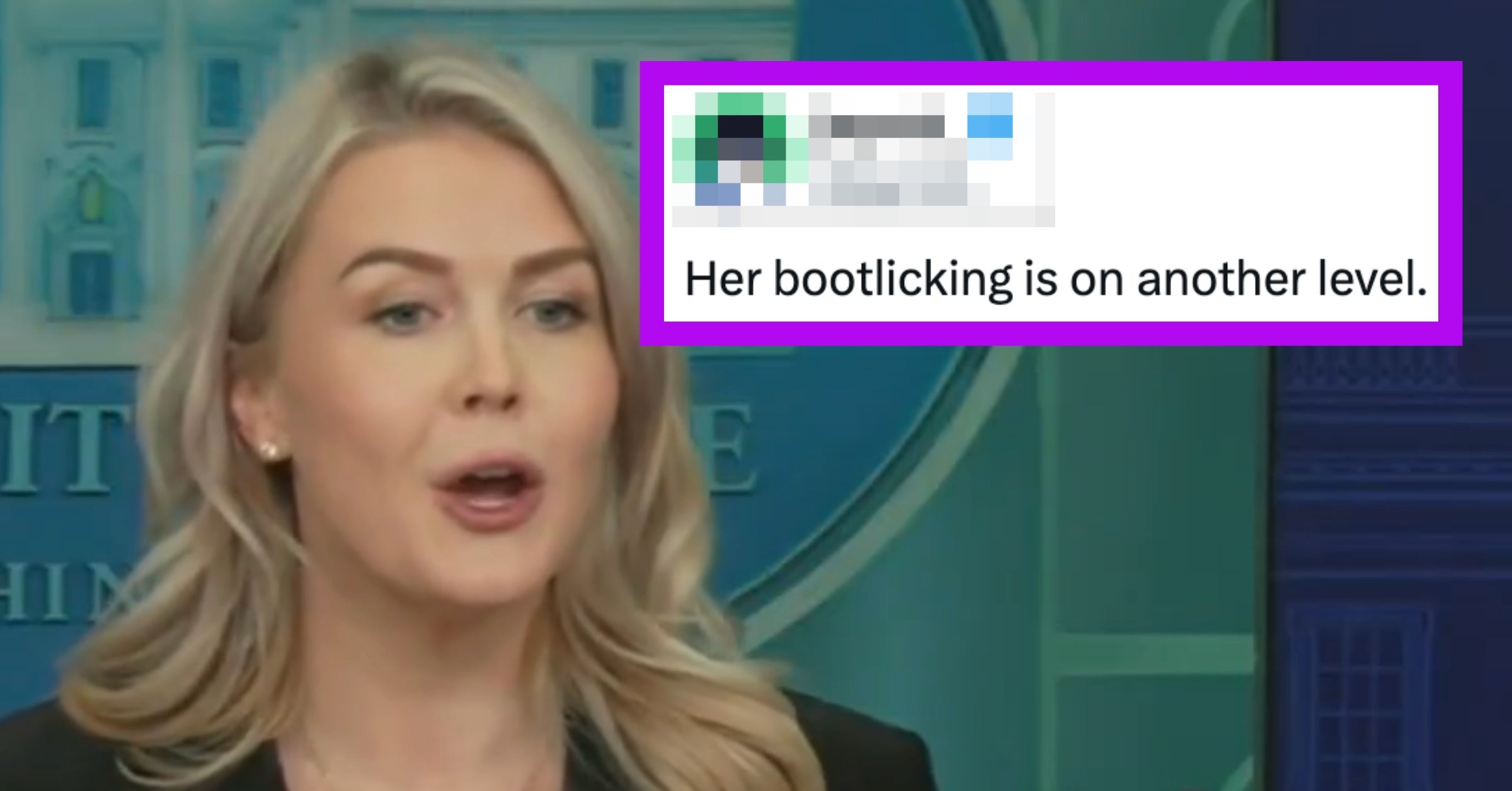 My Jaw Is On The Floor After Hearing Karoline Leavitt's Response To Trump's "Quiet, Piggy" Comment