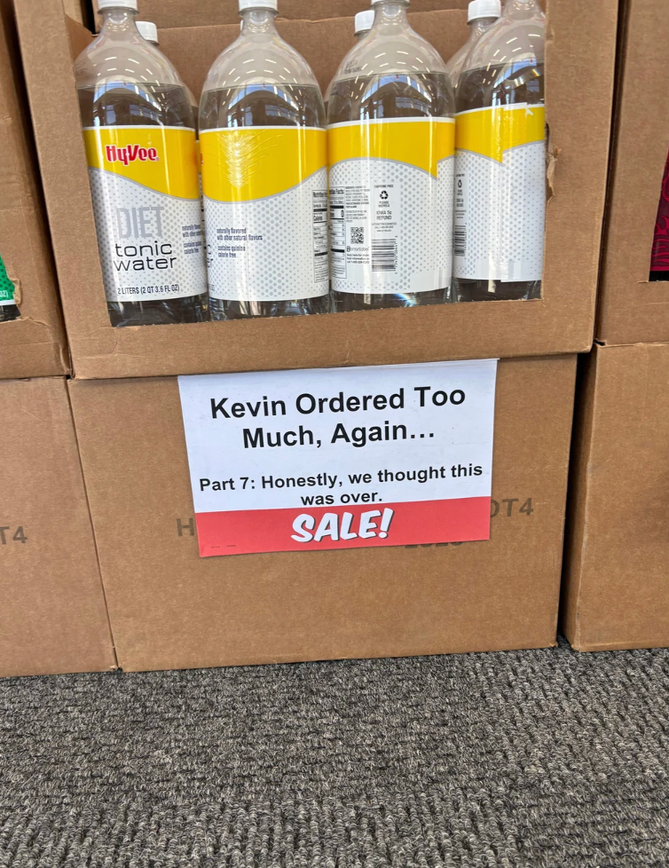  Honestly, we thought   this was over. SALE!" promoting a humorous discount