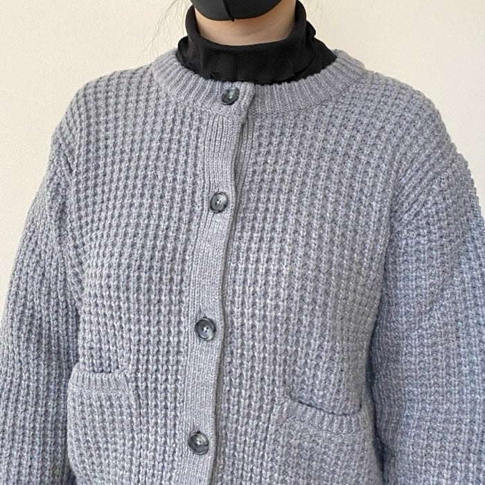 【新品】 UNIQLO ワッフルニットクルーネックカーディガン XL ユニクロの新作ワッフルニットクルーネックカーディガン | TikTok