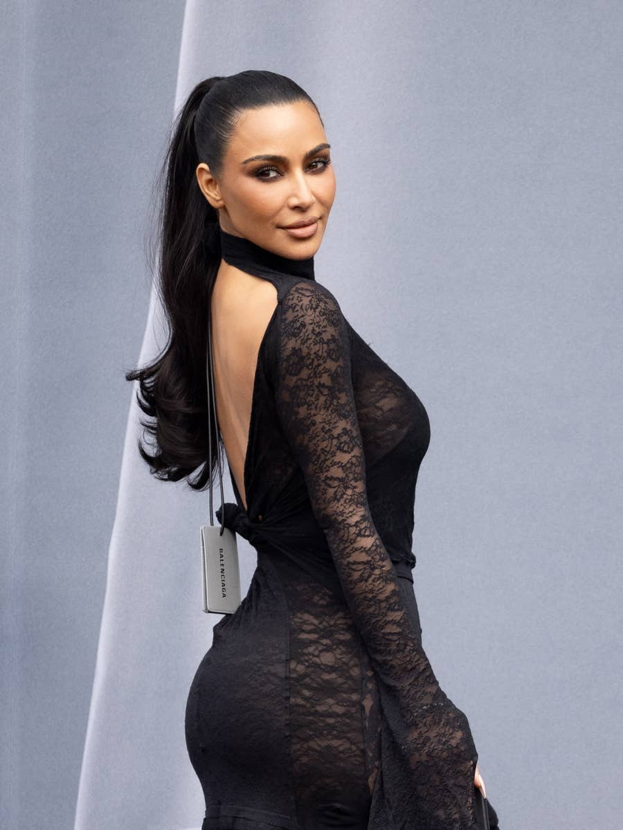 Kim Kardashian Wears A Safety Pin Dress And Heels Kim Kardashian Wears A Safety Pin Dress And Heels