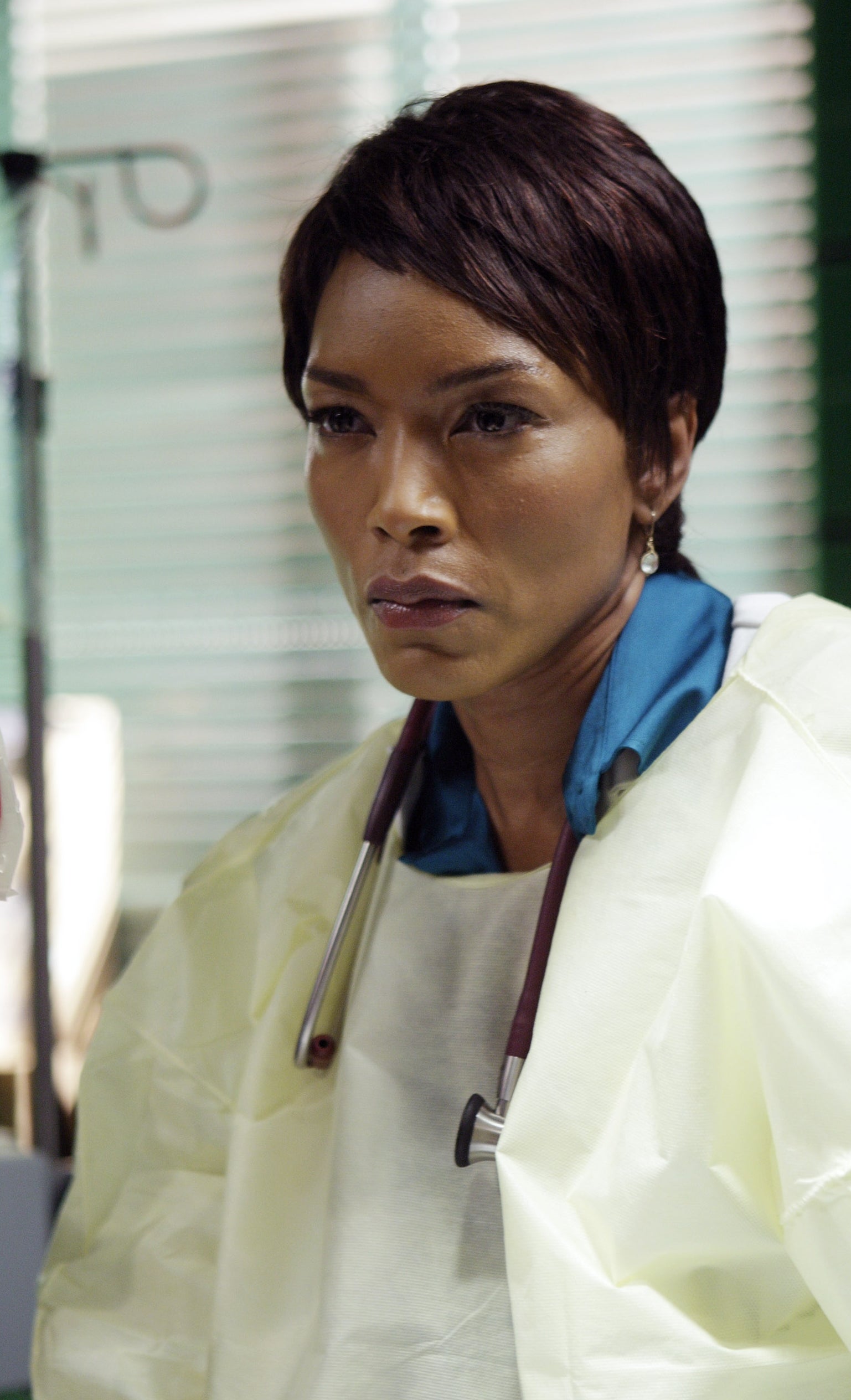 A woman wearing medical attire