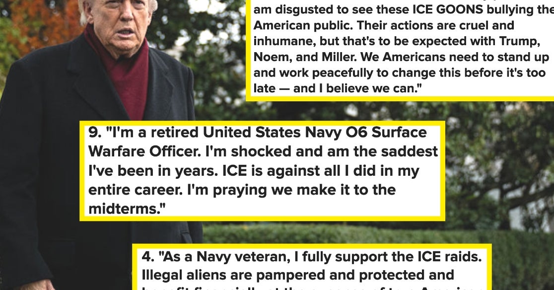 17 US Military Members And Veterans Thoughts On ICE