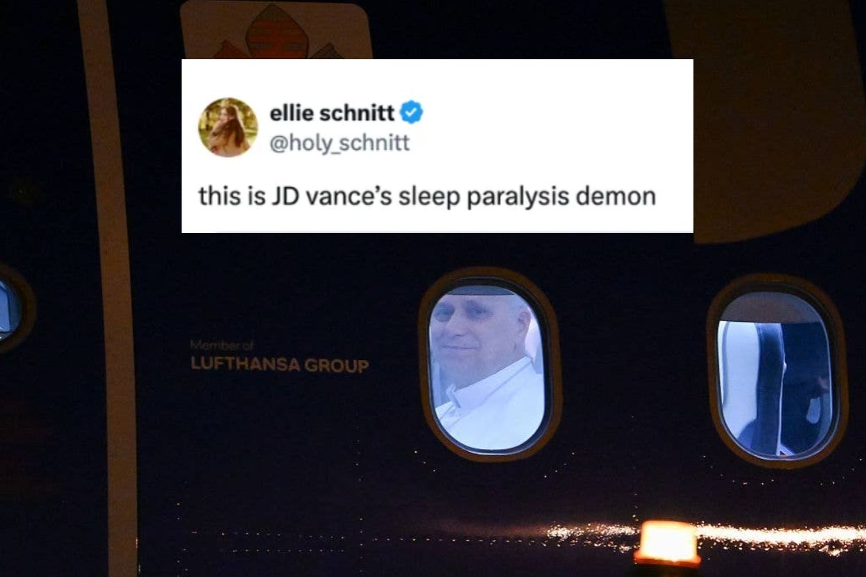 A Strange Picture Of The Pope Holding A Baseball Bat On A Plane Is Now A Meme