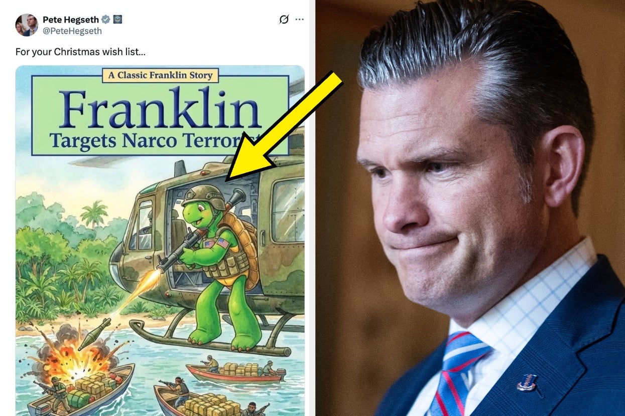 After Congress Announced An Investigation Into Alleged Drug Boat Strikes, Pete Hegseth Responded With A Very... Interesting AI-generated Image